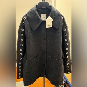 Sandro-Jacket-Wool Grey for Women.Size: 4-6 US/38 EU.Never Worn.